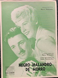 NEGRO MALANDRO DE MORRO - partitura para acordeon - Maysa Matarazzo