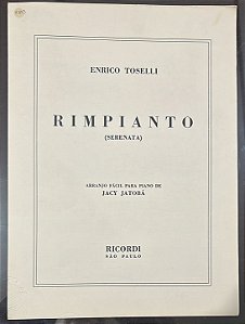 RIMPIANTO - partitura para piano - Enrico Toselli