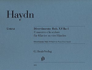 HAYDN - DIVERTIMENTO IL MAESTRO  LO SCOLARE - partitura para piano a 4 mãos