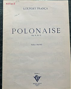 POLONAISE Opus 3 n° 5 - partitura para piano - Lourdes França