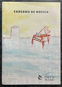 CADERNO DE MÚSICA com páginas de anotações - Gênios do Teclado