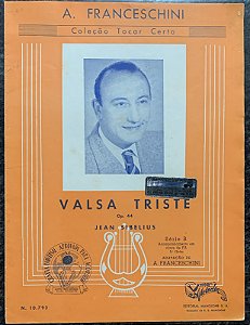 VALSA TRISTE - partitura para acordeon - Jean Sibelius