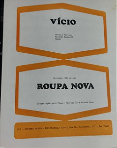 VÍCIO - partitura para piano - Gravação Roupa Nova