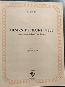 DÉSIRS DE JEUNE FILLE (dos "Cantos Polacos" de Chopin) - partitura para piano - Liszt