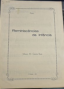 REMINISCÊNCIAS DA INFÂNCIA - partitura para piano - Meyre M. Garcia Brum
