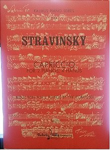 STRAVINSKY - CAPRICCIO - Stravinsky (4 mãos/2 pianos)