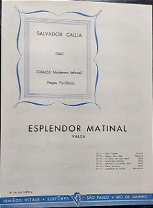 ESPLENDOR MATINAL - partitura para piano - Salvador Callia