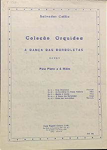 A DANÇA DAS BORBOLETAS - partitura para piano a 4 mãos - Salvador Callia