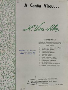 A CANÔA VIROU - partitura para piano - Villa Lobos