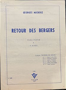RETOUR DES BERGERS - partitura para piano a 4 mãos - Georges Micheuz