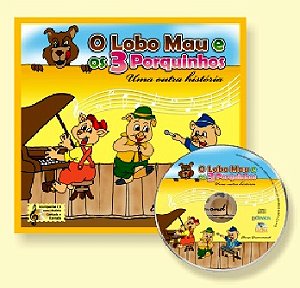 O LOBO MAU E OS 3 PORQUINHOS UMA OUTRA HISTÓRIA - Com CD - Elvira Drummond