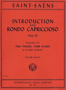 INTRODUCTION AND RONDO CAPRICCIOSO OPUS 28 - 2 PIANOS, 4 MÃOS - Saint-Saëns