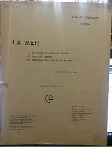 LA MER  - partitura para piano a 4 mãos (2 pianos) - Debussy