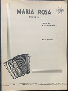 MARIA ROSA - partitura para acordeon - A. Franceschini