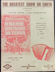 THE GREATEST SHOW ON EARTH - partitura para acordeon - Victor Young e Ned Washington