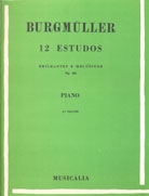 BURGMULLER - 12 ESTUDOS BRILHANTES E MELÓDICOS - Op. 105 - VOL. 3