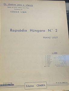 RAPSÓDIA HÚNGARA N° 2 - partitura para piano - Franz Liszt