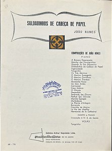 SOLDADINHOS DE CABEÇA DE PAPEL - partitura para piano - João Nunes