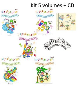 MUSICALIZAÇÃO Kit 5 volumes + CD – Tânia Vaz