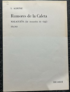 RUMORES DE LA CALETA - partitura para piano - Albeniz