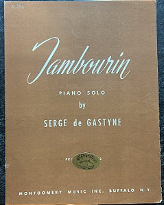 TAMBOURIN - partitura para piano - Serge de Gastyne