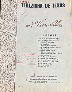 TEREZINHA DE JESUS - partitura para piano - Heitor Villa-Lobos