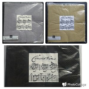 GUARDANAPO DE PAPEL COM DESENHO PARTITURA MUSICAL – Design House