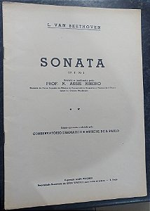 BEETHOVEN - SONATA Opus 02 n° 1 (Rev. Prof. N. Assis Ribeiro) Ed. Casa Wagner