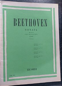 BEETHOVEN - SONATA Opus 02 n° 3 (Rev. Casella) Ed. Ricordi Italiana