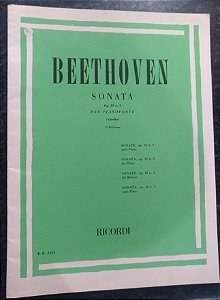 BEETHOVEN - SONATA Opus 10 n° 3 (Rev. Casella) Ed. Ricordi Italiana