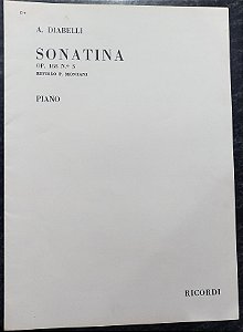 DIABELLI – SONATINA Opus 168 n° 3 (Rev.P. Montani) - Editora Ricordi