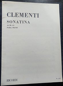 CLEMENTI – SONATINA OPUS 36 N° 5 – Editora Ricordi