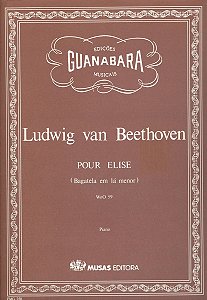 PARTITURA PARA PIANO: POUR ELISE (FUR ELISE) (PARA ELISA) - Beethoven
