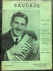 SAUDADE - partitura para acordeon - Messias Garcia e Mario Zan