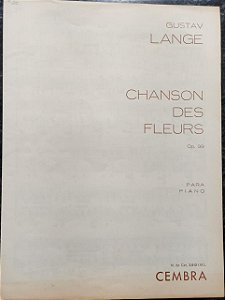 CANÇÃO DAS FLORES - partitura para piano - Gustav Lange