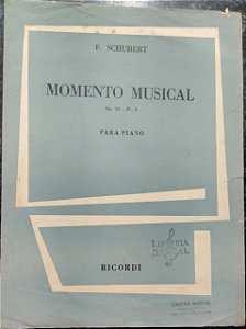 MOMENTO MUSICAL Opus 94 n° 3 - partitura para piano - Schubert