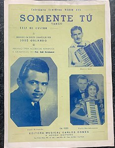 SOMENTE TÚ - partitura para acordeon - Luiz de Castro