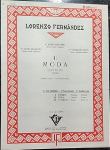 MODA - partitura para piano (n° 2 da Coleção Suíte Brasileira) - Lorenzo Fernandez