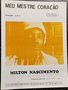 MEU MESTRE CORAÇÃO - partitura para piano e cifras para violão - Milton Nascimento