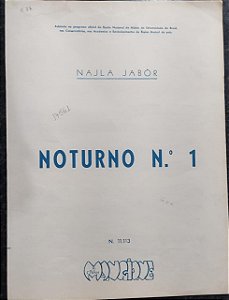 NOTURNO N° 1 - partitura para piano - Najla Jabor