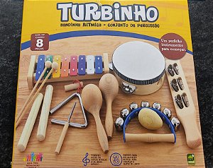 BANDINHA RÍTMICA - Conjunto de percussão - Kit com 8 instrumentos - Turbinho BR-7