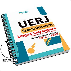 Apostila Línguas Estrangeiras 2ª Fase UERJ Exame Discursivo 2012 a 2020 Colorida