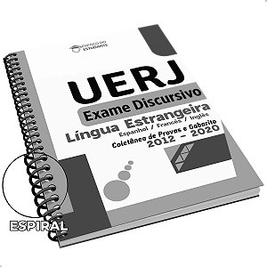 Apostila Línguas Estrangeiras 2ª Fase UERJ Exame Discursivo 2012 a 2020 Pb