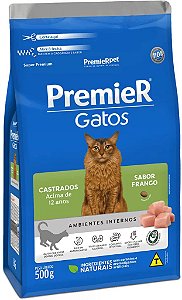 Ração Premier Gatos Castrados - acima de 12 anos - 1,5kg