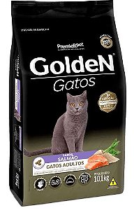 Ração GoldeN Gatos Adultos Sabor Salmão