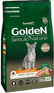 Ração GoldeN Seleção Natural Gatos Adultos Sabor Frango