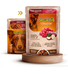 Ração Úmida Special Dog Ultralife Cães Adultos 100g