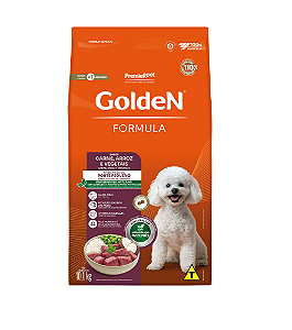 Ração GoldeN Formula Cães Adultos de Raças Pequenas Sabor Carne