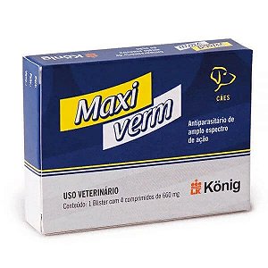 Vermífugo Maxiverm Plus para Cães