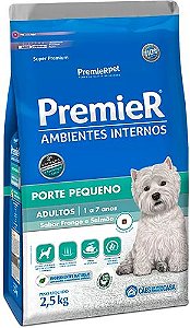 Ração Premier Ambientes Internos Cães Adultos Sabor Frango & Salmão